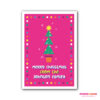 Personalised Christmas Cards (Tree Pink or Blue) - Image 2