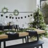 Black 3D Star Christmas Bunting - Image 3