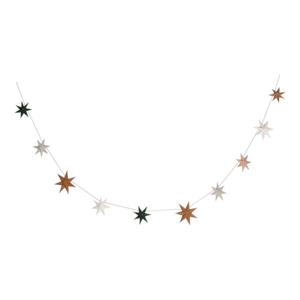 Paper Stars Christmas Bunting Decoration - Image 4
