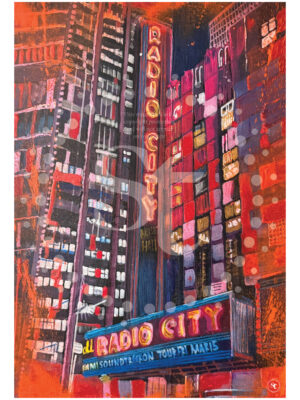 Radio City – A4 High Quality Art Print
